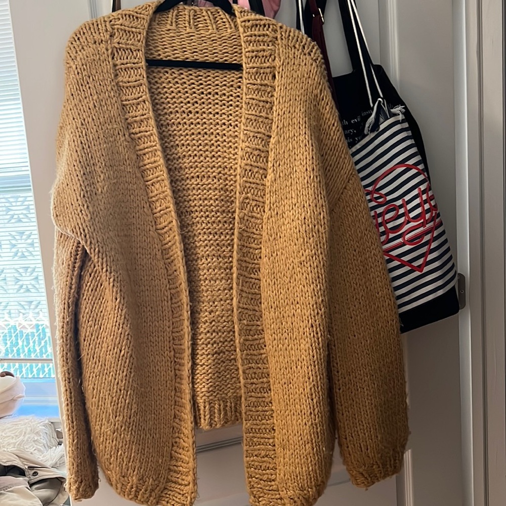 Long oversized cardigan